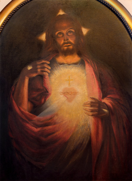 罗日尼亚：复活的耶稣基督之心图片下载