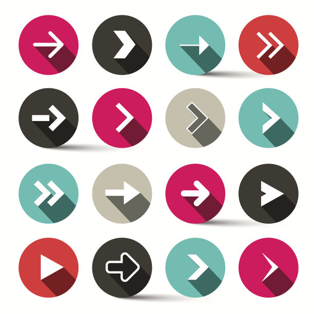 圆中的箭头-向量图片下载