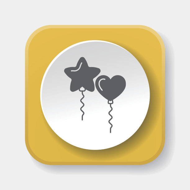 生日气球图标图片下载