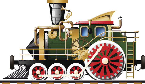 蒸汽朋克蒸汽机车图片下载