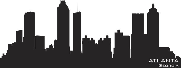 乔治亚州亚特兰大市的轮廓线图片下载