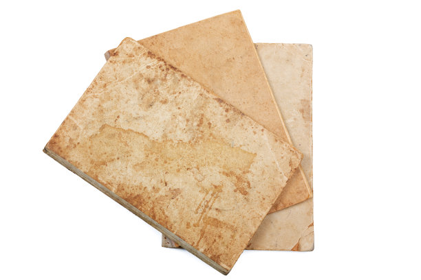 旧笔记本孤立在白色背景上图片下载