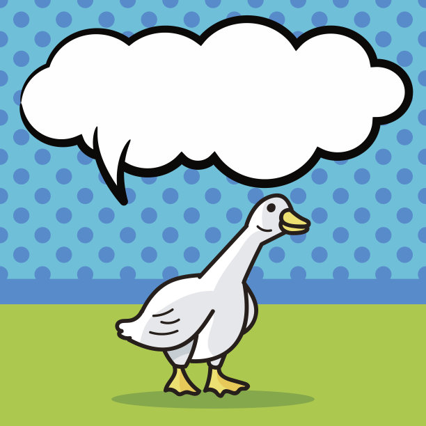 鸭子涂鸦，语音泡泡图片下载