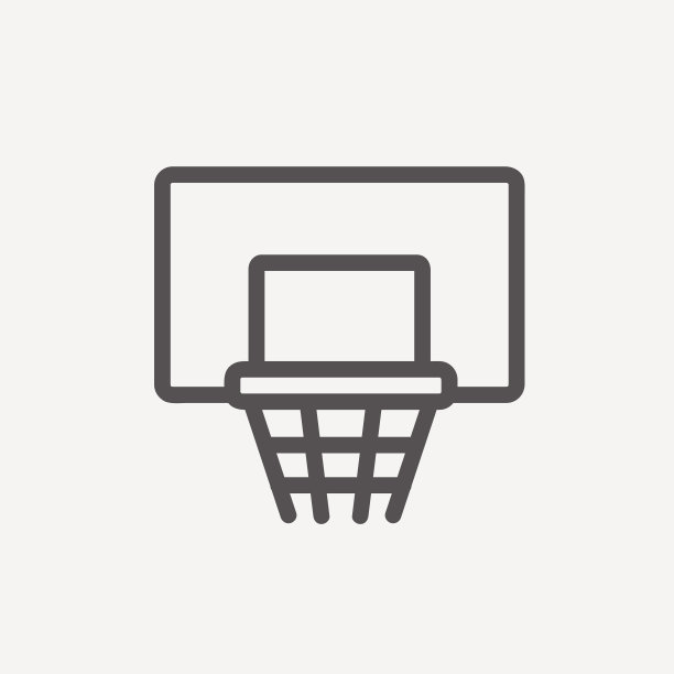 篮球框细线图标图片下载