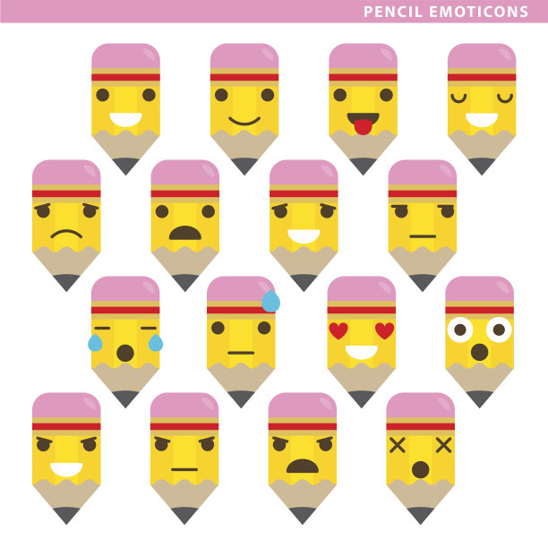 铅笔表情符号素材图片