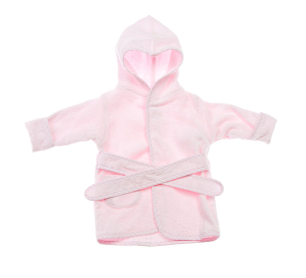 白色背景上的粉红色浴衣图片下载