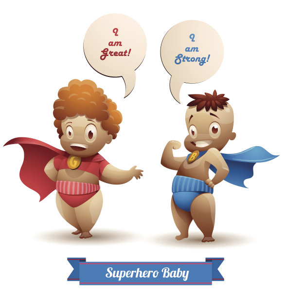超级英雄的婴儿图片下载