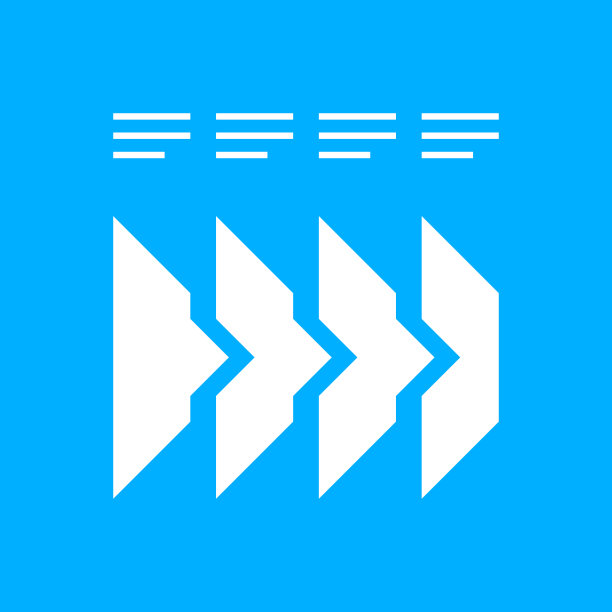 蓝色背景上的流程图图标。——光滑的系列图片下载