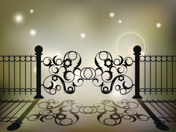 铁艺大门。图片下载