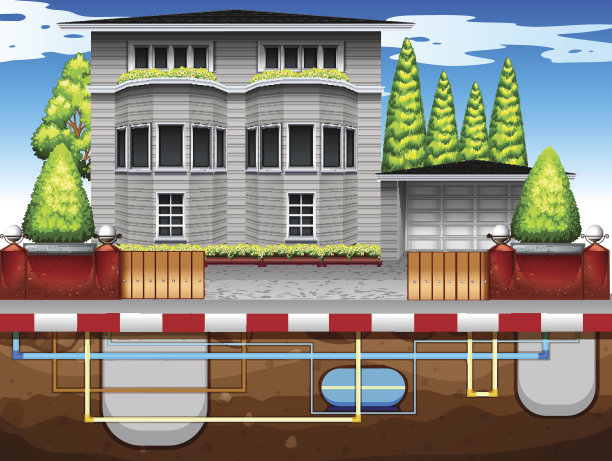 房子下面的水管图片下载