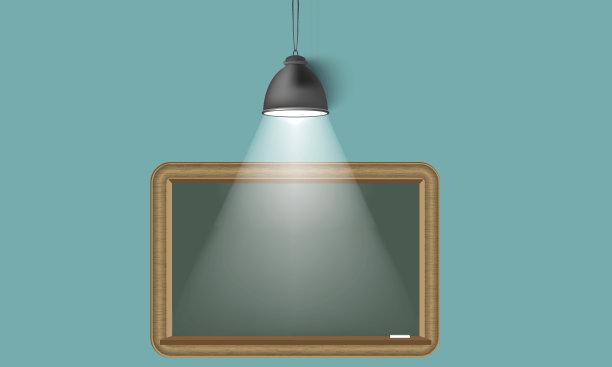 创意背景黑板和聚光灯。放置文本的位置图片下载