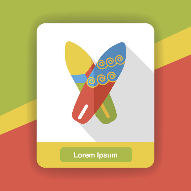 海浪冲浪板的图标图片下载