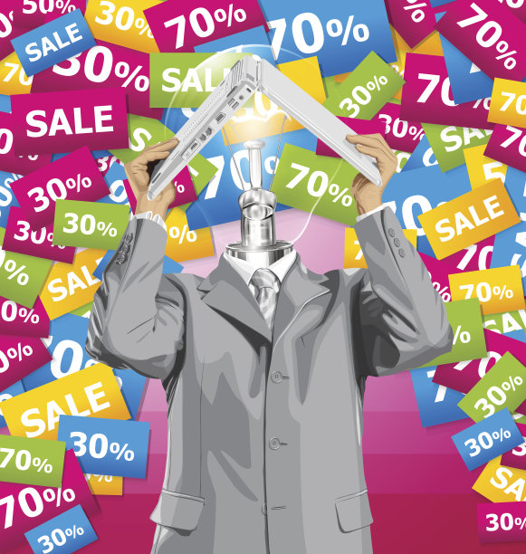 矢量商人藏在笔记本下面图片下载