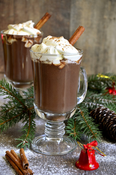 一杯热巧克力。图片下载
