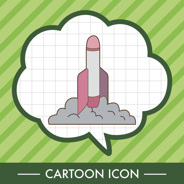 飞船主题元素向量，eps图片下载