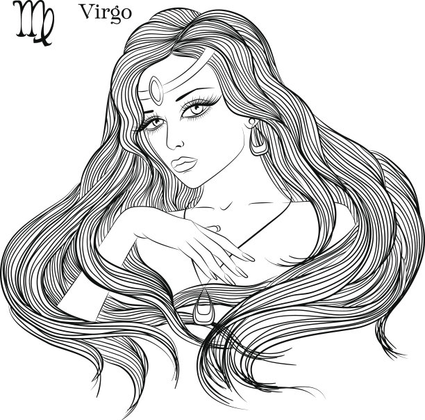 处女座的星座，作为一个美丽的女孩图片下载