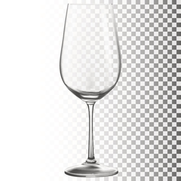 酒杯。透明的矢量图。图片下载