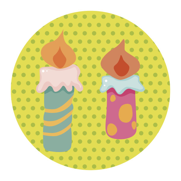 生日蜡烛主题元素图片下载