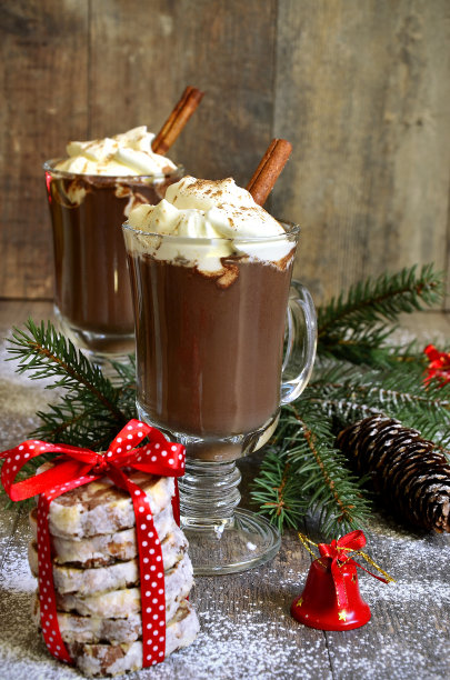 一杯热巧克力。图片下载