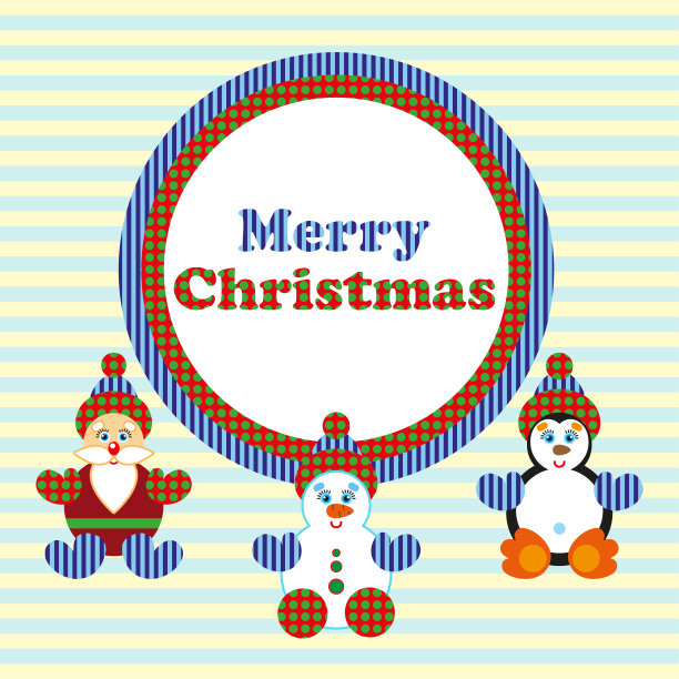 圣诞贺卡vektor图片下载