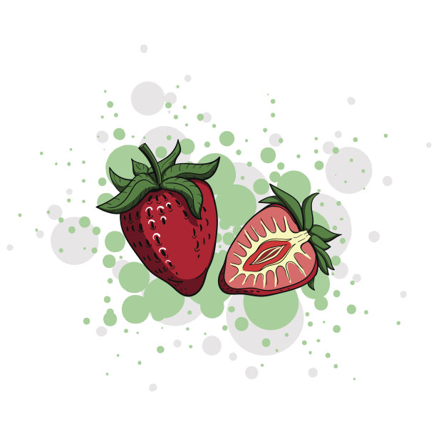 可爱的草莓图片下载