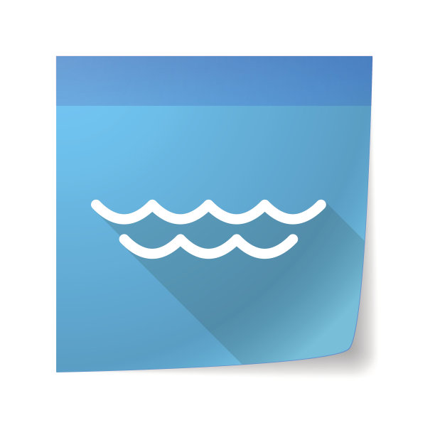 带有水标志的便利贴图标图片下载