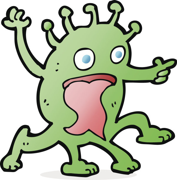 卡通怪异的小外星人图片下载