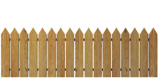 白色背景上的木栅栏，旧嵌板图片下载