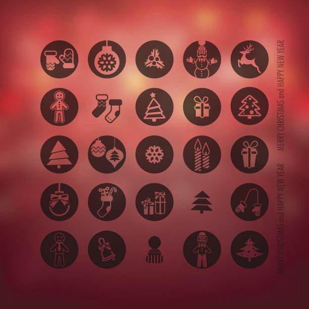 圣诞节图标设置图片下载