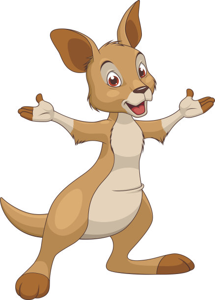 可爱的小袋鼠图片下载