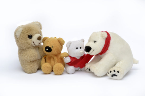 一群各式各样的泰迪熊图片下载