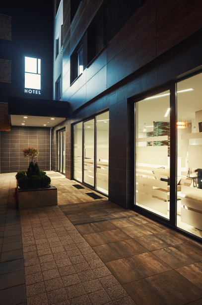 酒店建筑入口图片下载