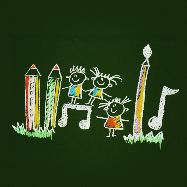 和快乐的孩子们在一起的彩色图片图片下载