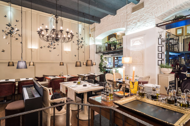 时尚的餐厅内饰图片下载