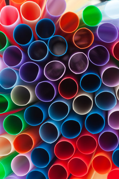 塑料吸管的特写图片下载