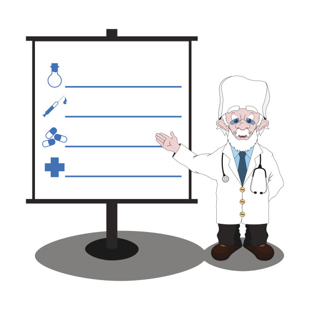 医生和白板图片下载