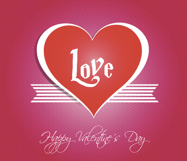 爱心情人节贺卡图片下载