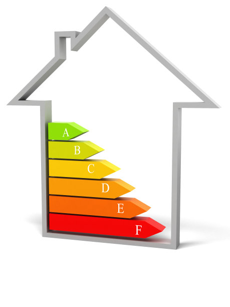 节能概念与房屋图标图片下载