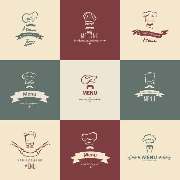 厨师菜单设计图片下载