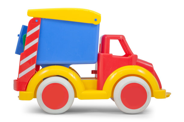 玩具货车孤立在白色图片下载