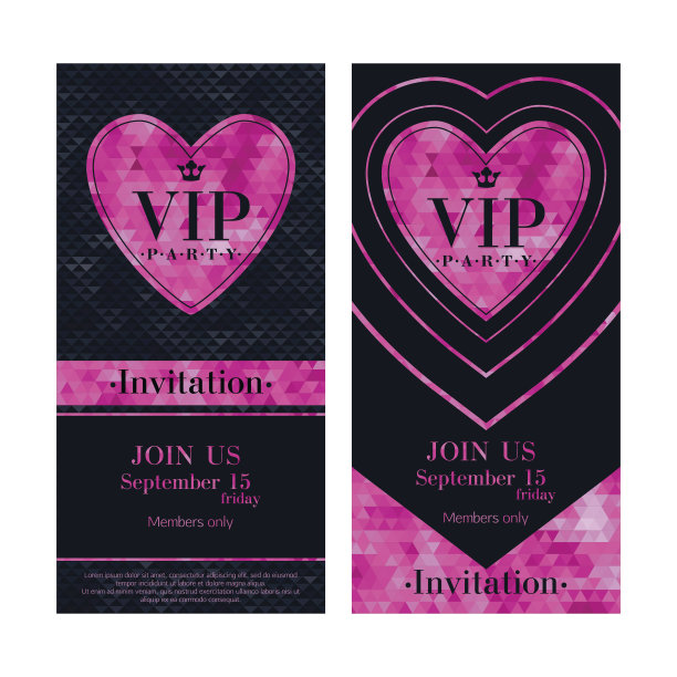 贵宾邀请卡高级设计模板图片下载