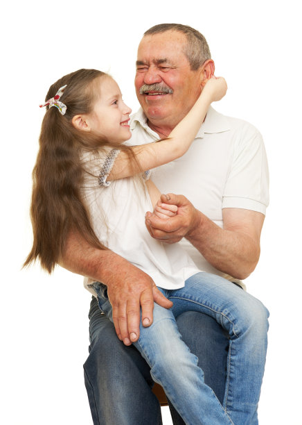 祖父和孙子的肖像图片下载