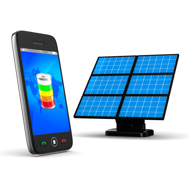 白色背景上的手机。孤立的三维图像图片下载