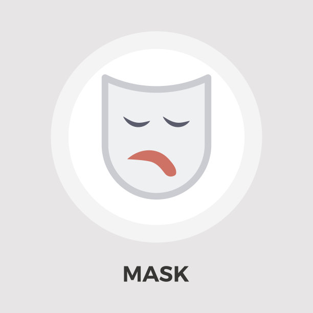 蒙版矢量平面图标图片下载