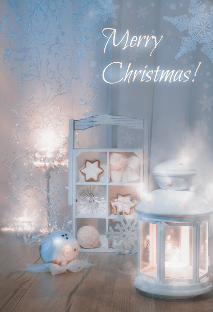 圣诞贺卡上写着“圣诞快乐!”图片下载