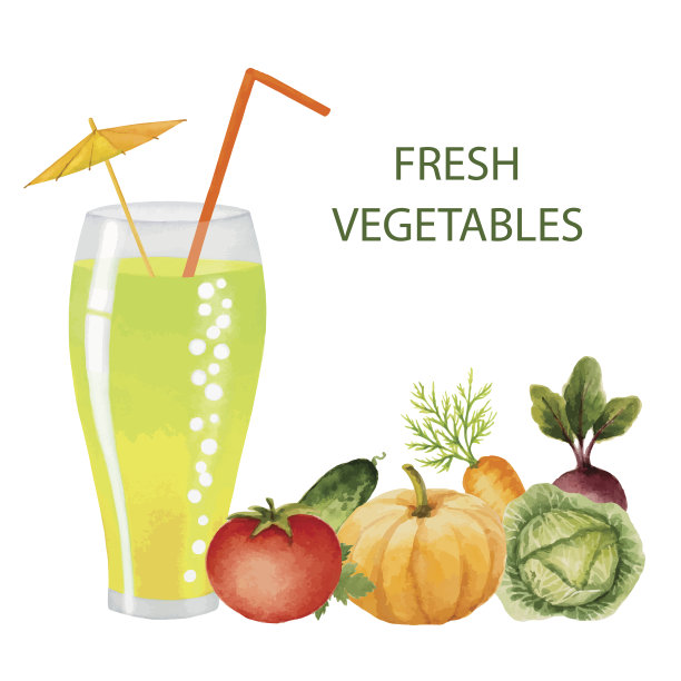 蔬菜用玻璃杯饮用图片下载