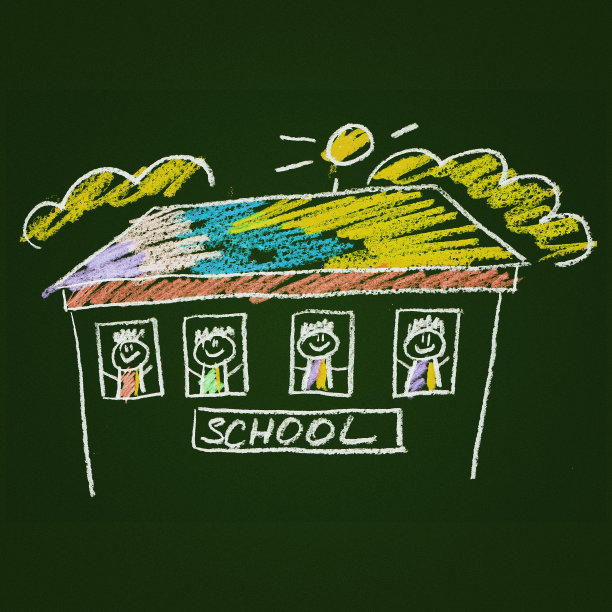 和快乐的孩子们在一起的彩色图片图片下载