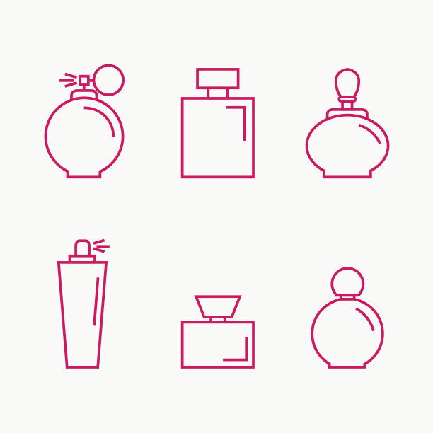 香水孤立的图标背景。图片下载