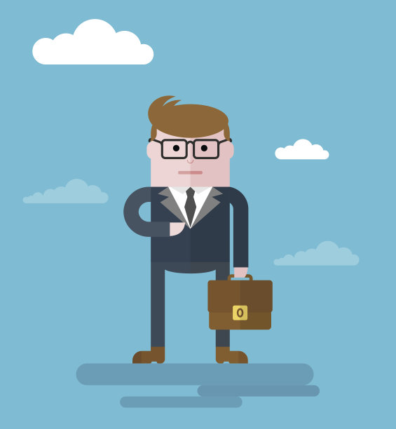 商人拿着公文包图片下载