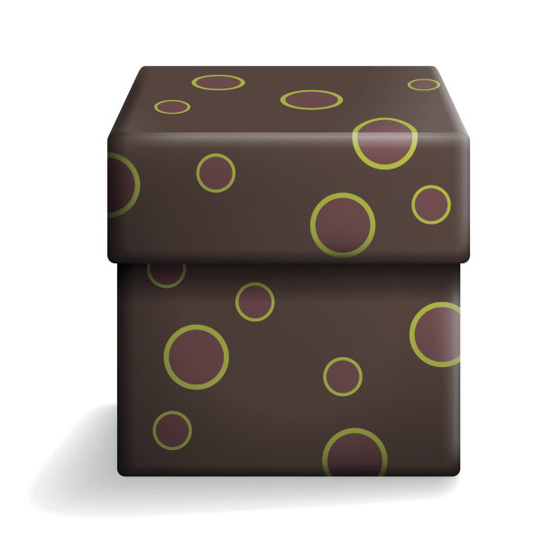 棕色的礼盒。图片下载